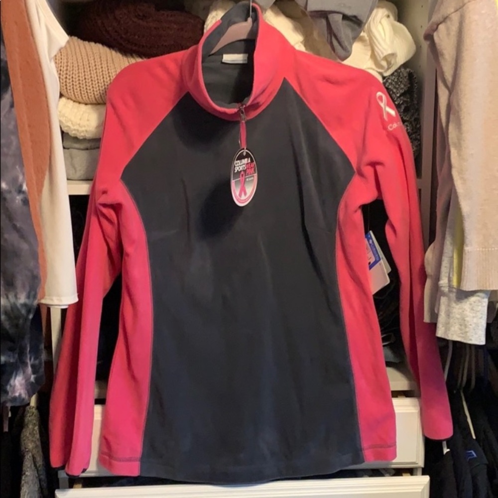 NWT BREAST CANCER AWARENESS COLUMBIA FLEECE